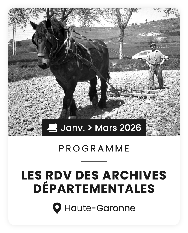 Les RDV des Archives Départementales de janvier à mars 2026